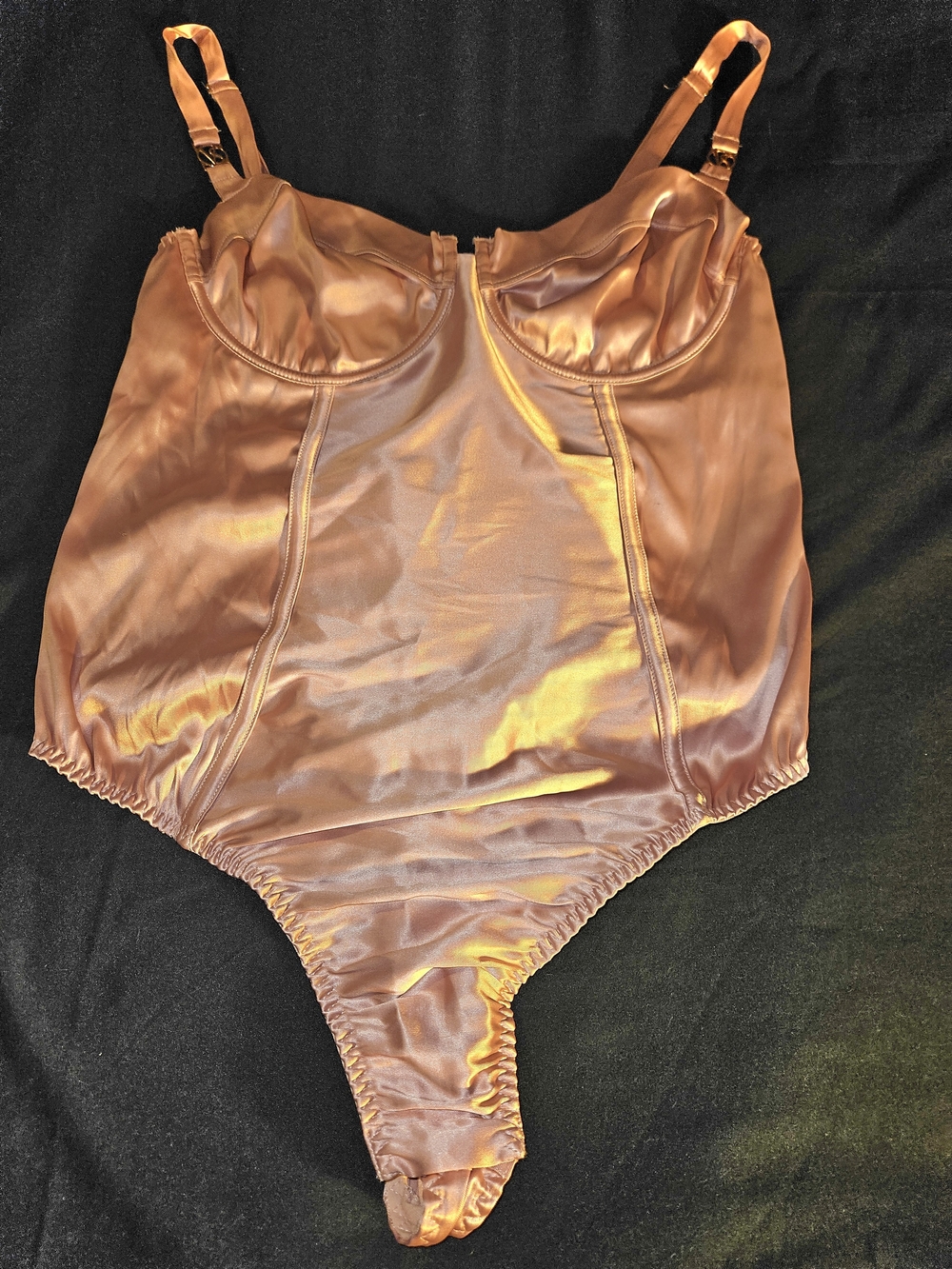 Victoria's Secret Satin Bodysuit in blush Pink